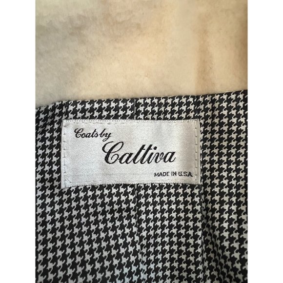 Coats by Cattiva Vintage 50s Peacoat Pure Wool Made in USA Anglo Fabrics UK 12 - Picture 8 of 10